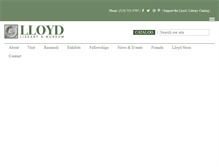 Tablet Screenshot of lloydlibrary.org